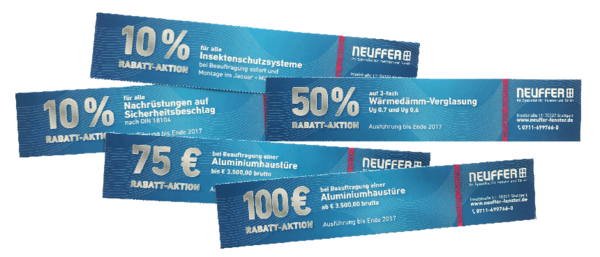 Rabatt-Aktion für Fenster und Türen Rabatt-Aktion für Fenster und Türen